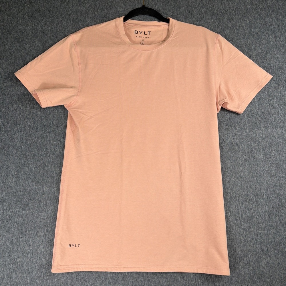 Bylt Basic Crew Lux Shirt Men's S Crew Neck T Pink  Premium Basics